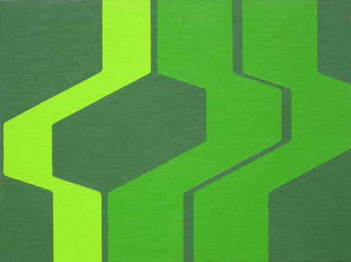 abstract green painting
