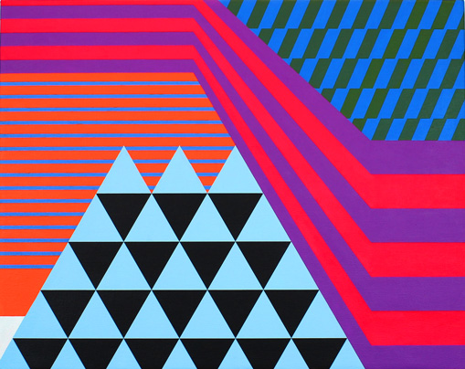 vibrant geometric art