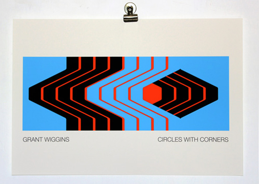 'Circles with Corners' Unframed Print by Grant Wiggins