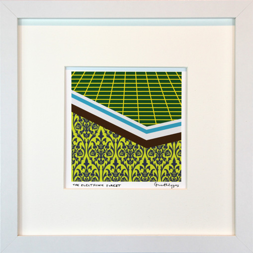 'The Electronic Forest' Framed Print by Grant Wiggins