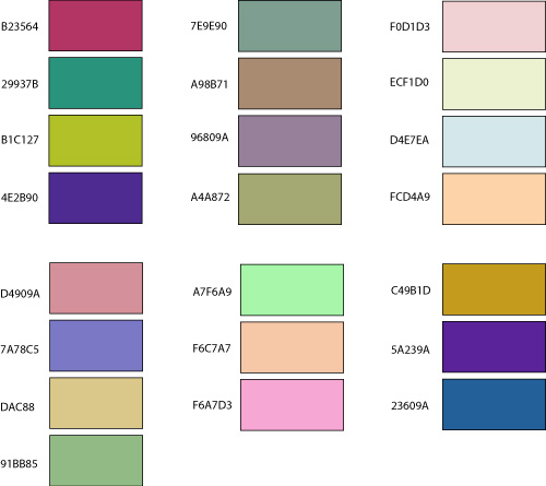 randomized color combinations