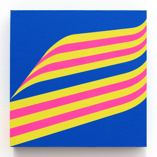 grant wiggins – launch angle – 2018 – acrylic on panel-mounted canvas